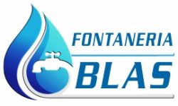 logo fontaneria blas con fondo blanco